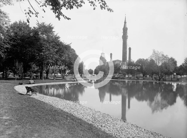Water Works Park, between 1880 and 1901. Creator: Unknown.