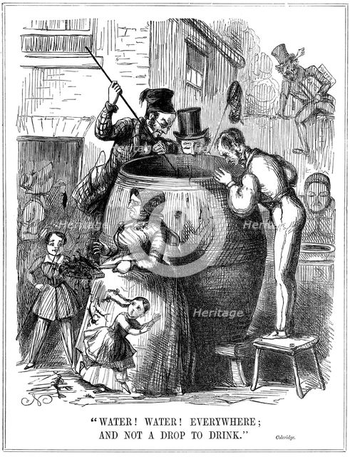 'Water! Water! Everywhere; and not a Drop to Drink', 1849. Creator: Unknown.