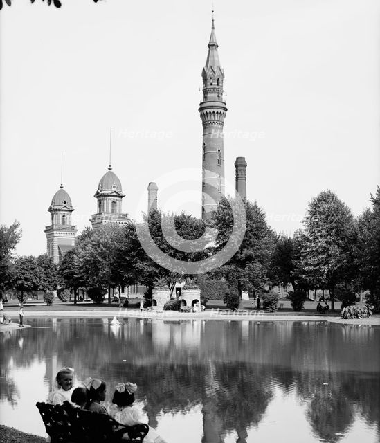 Water tower, Water Works Park, Detroit, Mich., between 1900 and 1910. Creator: Unknown.