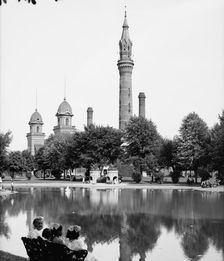 Water tower, Water Works Park, Detroit, Mich., between 1900 and 1910. Creator: Unknown