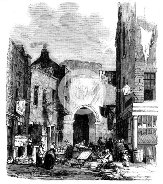 Water-tank in St. Giles's-in-the-Fields, 1858. Creator: Unknown.