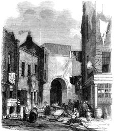 Water tank in St Giles's in the Fields, London, 1858