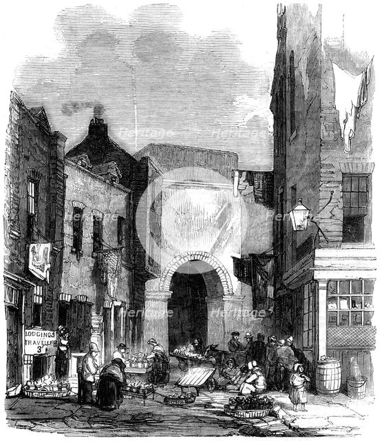 Water tank in St Giles's in the Fields, London, 1858. Artist: Unknown