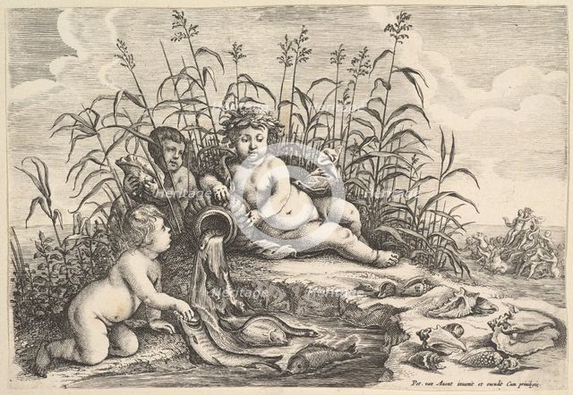 Water (The Four Elements), ca. 1647. Creator: Wenceslaus Hollar.