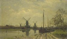 Waterway near the Baarsjes, Amsterdam, c.1880-c.1901. Creator: Jan Hillebrand Wijsmuller