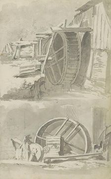 Waterwheels, c.1780-c.1800. Creator: Bernhard Heinrich Thier