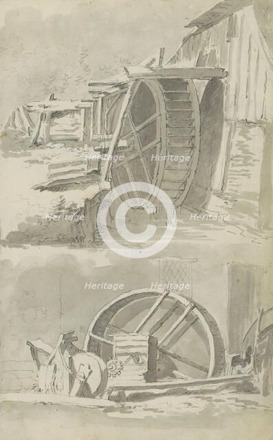 Waterwheels, c.1780-c.1800.  Creator: Bernhard Heinrich Thier.