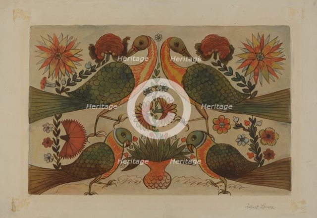 Watercolor Design, c. 1937. Creator: Albert J. Levone.