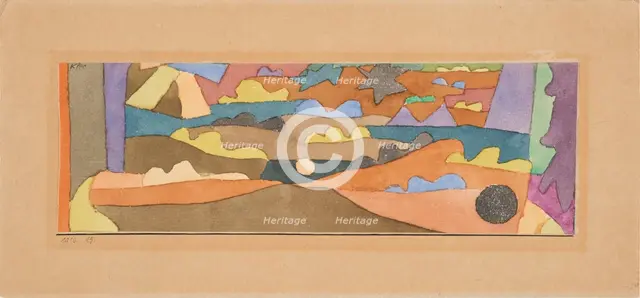 Watercolor, miniature, 1916. Creator: Klee, Paul (1879-1940).