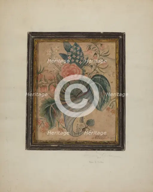 Watercolor Painting, c. 1939. Creator: Cora Parker.