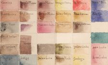Watercolour test paper taken from watercolour box owned by J.M.W. Turner, R.A., c1810-1850. Creator: Unknown