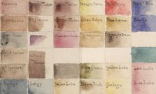 Watercolour test paper taken from watercolour box owned by J.M.W. Turner, R.A., c1810-1850. Creator: Unknown