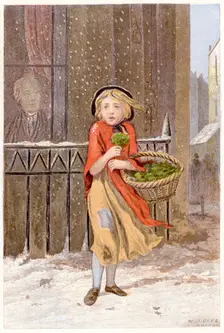 Watercress seller, c1880