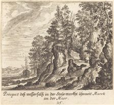 Waterfall, 1681. Creator: Melchior Küsel