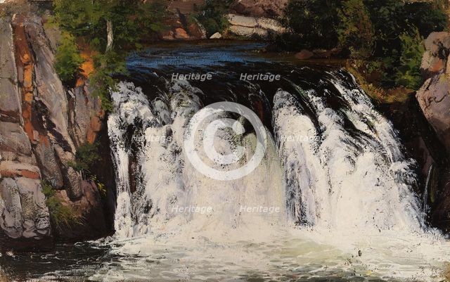 Waterfall, 1877. Creator: Fanny Churberg.