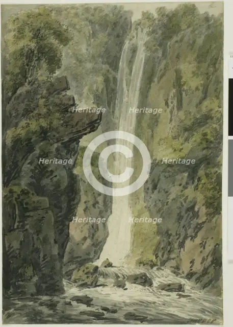 Waterfall, n.d. Creator: Edward Dayes.