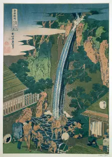 Waterfall of Roben, Oyama Japan, 1827. Artist: Hokusai