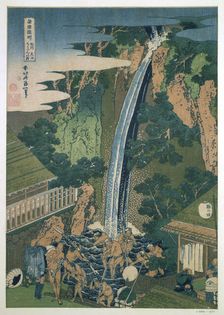 Waterfall of Roben, Oyama Japan, 1827. Artist: Hokusai