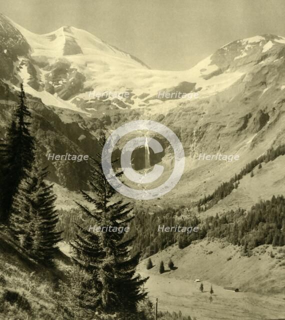 Waterfall at Käfertal in Ferleiten, Austria, c1935. Creator: Unknown.