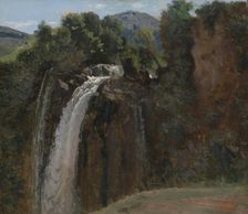 Waterfall at Terni, 1826. Creator: Jean-Baptiste-Camille Corot