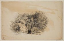 Waterfall, c1820-1848. Creator: Thomas Cole