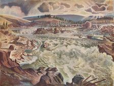 Waterfall c1900 (1935). Artist: Leander Engstrom