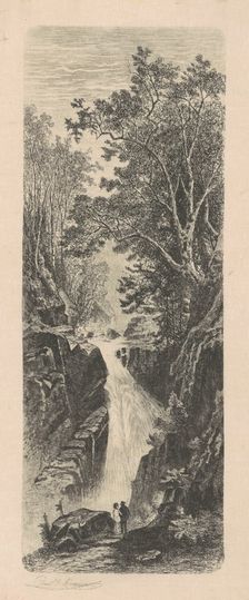 Waterfall, Cumberland Mountains, 1880. Creator: Carl C. Brenner