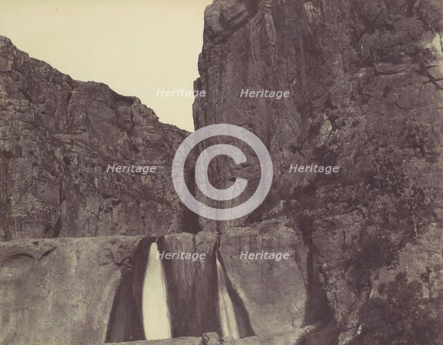 Waterfall, Constantine, 1856. Creator: John Beasley Greene.