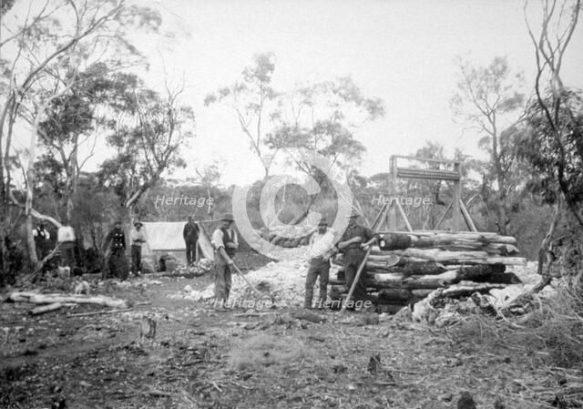 Waterfall gold mine, Boorara, Kalgoorlie, Western Australia, 1896. Artist: Unknown