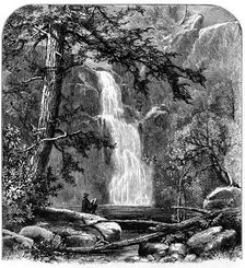 Waterfall in the Yosemite Valley, California, USA, c1875