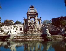 Waterfall in the Ciutadella Park, Barcelona, by Josep Fonserè