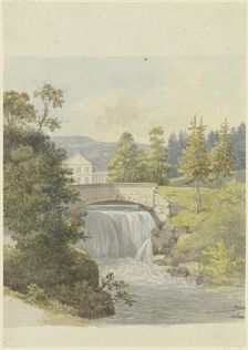 Waterfall in Wilhelmstal near Eisenach, c1790-1794. Creator: Georg Melchior Kraus
