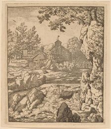 Waterfall, probably c. 1645/1656. Creator: Allart van Everdingen