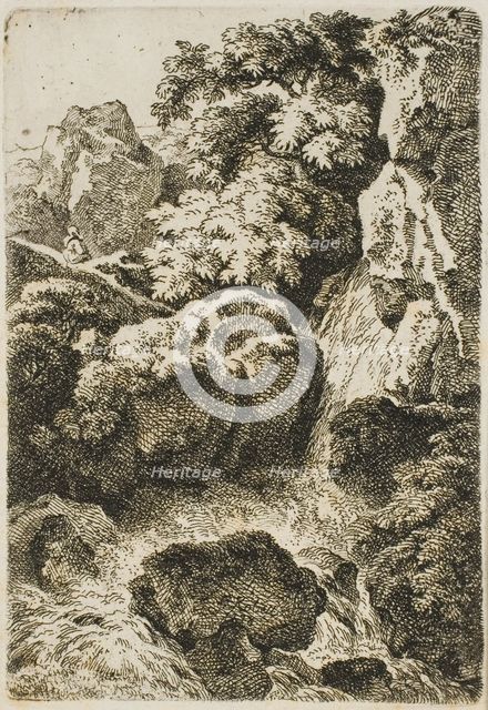 Waterfall (The Cascade), n.d. Creator: Ferdinand Kobell.