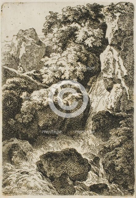 Waterfall (The Cascade), n.d. Creator: Ferdinand Kobell.