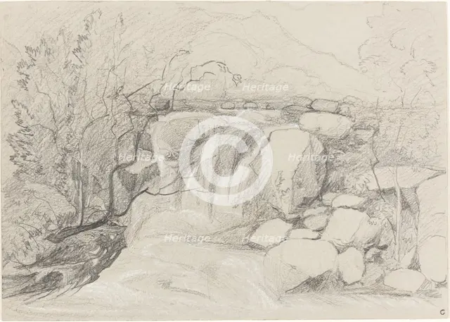 Waterfall with Rocks. Creator: John Sell Cotman.