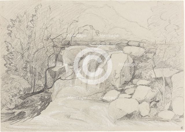 Waterfall with Rocks. Creator: John Sell Cotman.