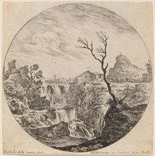 Waterfall with Three Tiers, 1646. Creator: Stefano della Bella