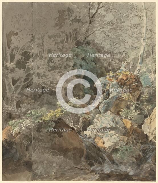 Waterfalls in a Mountain Forest, 1797. Creator: Johann Georg von Dillis.