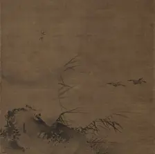 Waterfowl and Reeds, early 1200s. Creator: Liang Kai (Chinese, mid-1100s-early 1200s), attributed to