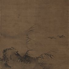Waterfowl and Reeds, early 1200s. Creator: Liang Kai (Chinese, mid-1100s-early 1200s), attributed to