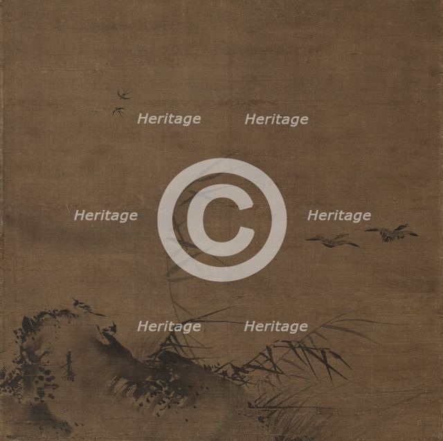 Waterfowl and Reeds, early 1200s. Creator: Liang Kai (Chinese, mid-1100s-early 1200s), attributed to.