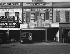 Waterfront warehouses, Louisiana, 1936. Creator: Walker Evans