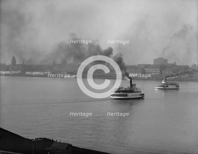Waterfront, Detroit, Mich., between 1900 and 1910. Creator: Unknown.