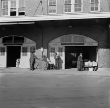 Waterfront fruit market,Washington, D.C., 1942. Creator: Gordon Parks