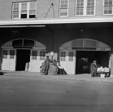 Waterfront fruit market, Washington, D.C., 1942. Creator: Gordon Parks