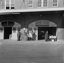 Waterfront fruit market,Washington, D.C., 1942. Creator: Gordon Parks