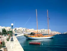 Waterfront of Sliema, Malta. Creator: Peter Thompson