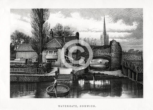 Watergate, Norwich, 1896. Artist: Unknown