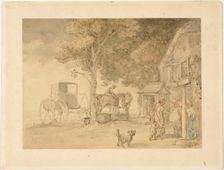 Watering Horses. Creator: Thomas Rowlandson (British, 1756-1827)